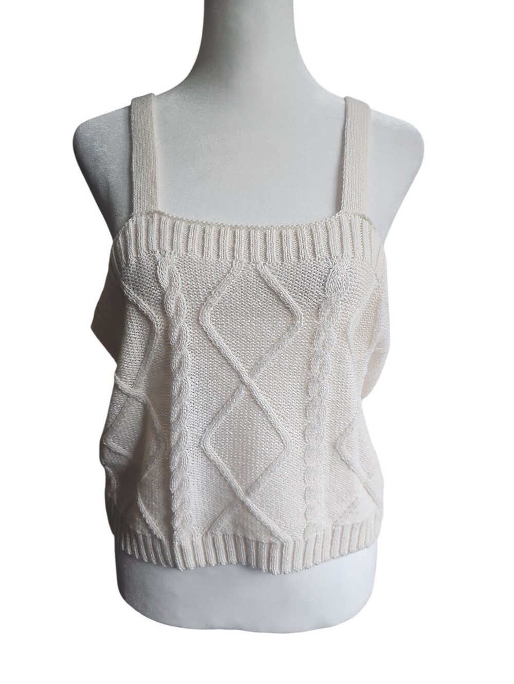 Sugar Moon Knit Boho Sleeveless Blouse XL